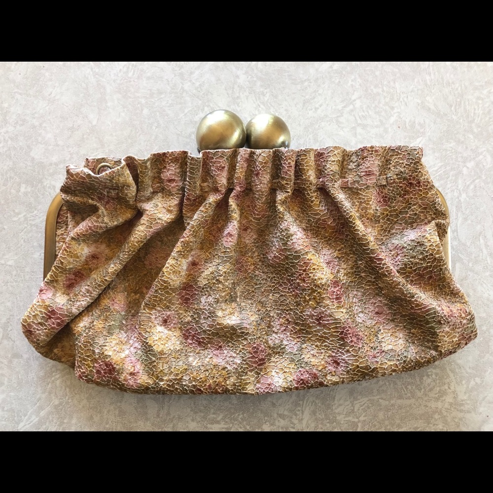 Aldo floral print clutch